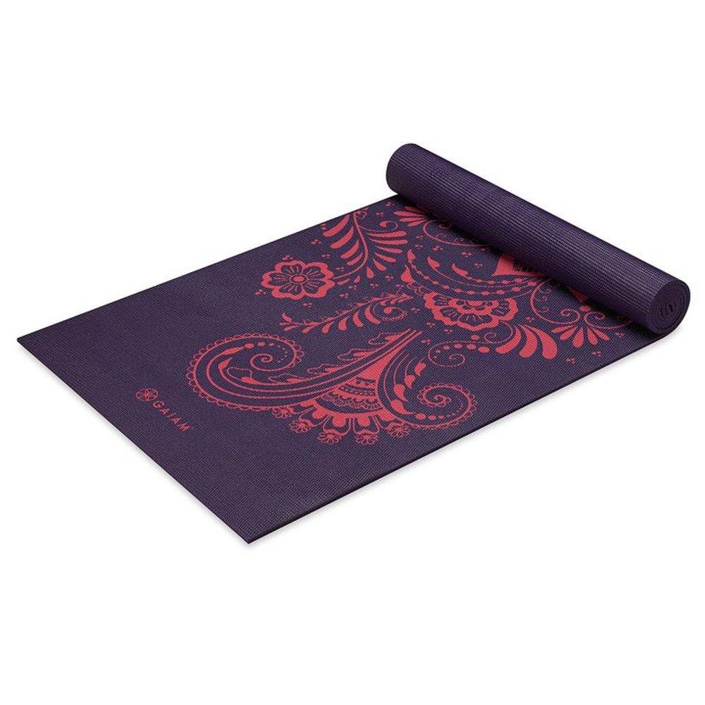 Gaiam Premium Στρώμα Yoga Aubergine Swirl. Διαστάσεις: Μήκος: 173 εκ Πλάτος: 61 εκ Πάχος: 6 mm - mykarma.gr