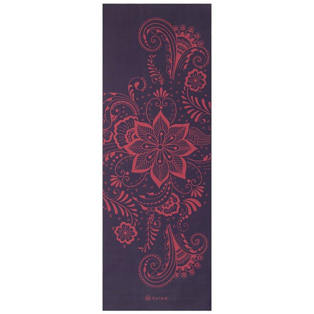 Gaiam Premium Στρώμα Yoga Aubergine Swirl. Διαστάσεις: Μήκος: 173 εκ Πλάτος: 61 εκ Πάχος: 6 mm - mykarma.gr