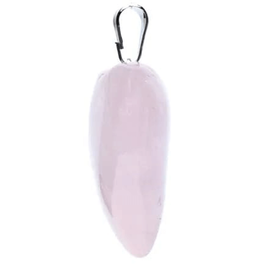 Κρεμαστό κόσμημα-μενταγιόν σε σχήμα καρδιάς-Ροζ Χαλαζίας(Rose Quartz).Διαστάσεις: 2,5 εκ - mykarma.gr