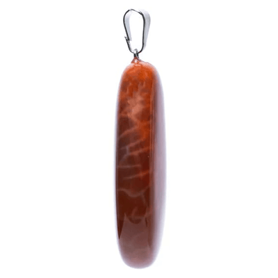 Κρεμαστό Μενταγιόν από Αχάτη (Fire Agate) σε σχήμα σταγόνας Διαστάσεις: ±3-4 cm - mykarma.gr