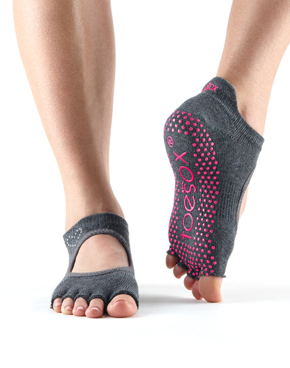 Toesox Half Toe Bellarina Grip | Αντιολισθητικές κάλτσες Μπαλαρίνα με κομμένα δάκτυλα.Απο Οργανικό βαμβάκι. - mykarma.gr