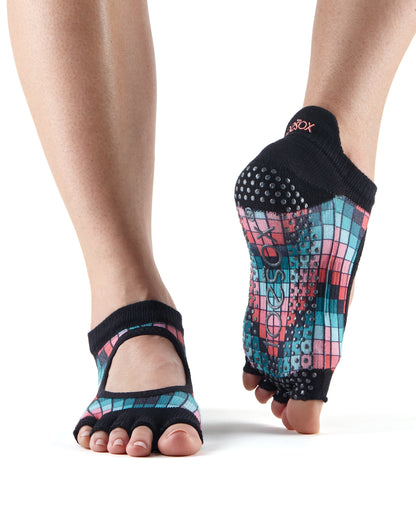 Toesox Half Toe Bellarina Grip | Αντιολισθητικές κάλτσες Μπαλαρίνα με κομμένα δάκτυλα.Απο Οργανικό βαμβάκι. - mykarma.gr