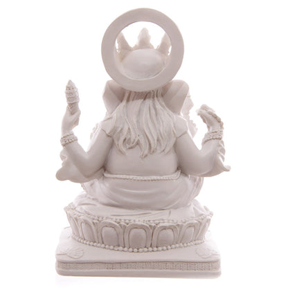 Άγαλμα Ganesha άσπρο.Διαστάσεις 13,5 x 8,5 x 8 cm - mykarma.gr