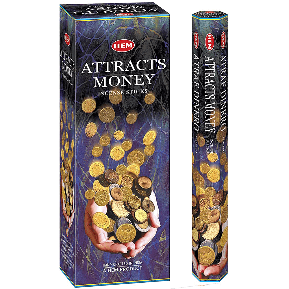 Ινδικό Αρωματικό Στικ - Attracts Money  20 Στικ - mykarma.gr