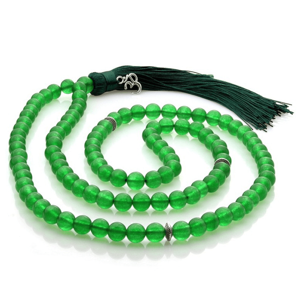 Θιβετιανά βουδιστικά Mala Beads Of Jade - 8 mm - mykarma.gr
