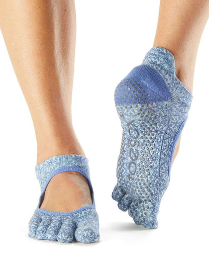 Toesox Full Toe Bellarina Grip | Αντιολισθητικές κάλτσες Μπαλαρίνα με δάκτυλα. Απο Οργανικό βαμβάκι. - mykarma.gr