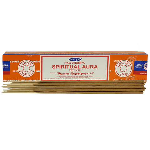 Αρωματικά Στικ Satya Nag Champa - Spiritual Aura. Βάρος: 15g - mykarma.gr