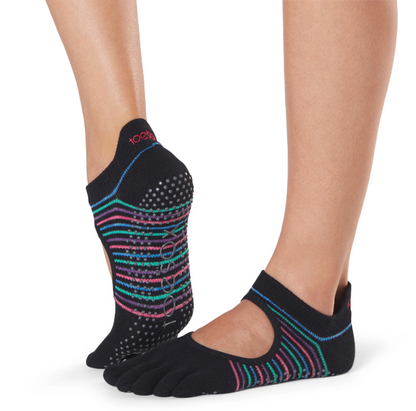 Toesox Full Toe Bellarina Grip | Αντιολισθητικές κάλτσες Μπαλαρίνα με δάκτυλα. Απο Οργανικό βαμβάκι. - mykarma.gr