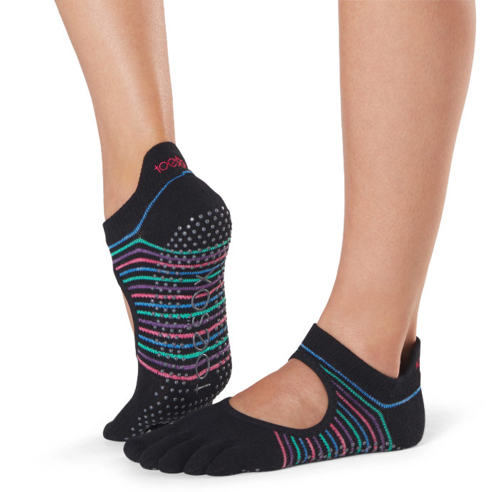 Toesox Full Toe Bellarina Grip | Αντιολισθητικές κάλτσες Μπαλαρίνα με δάκτυλα. Απο Οργανικό βαμβάκι. - mykarma.gr