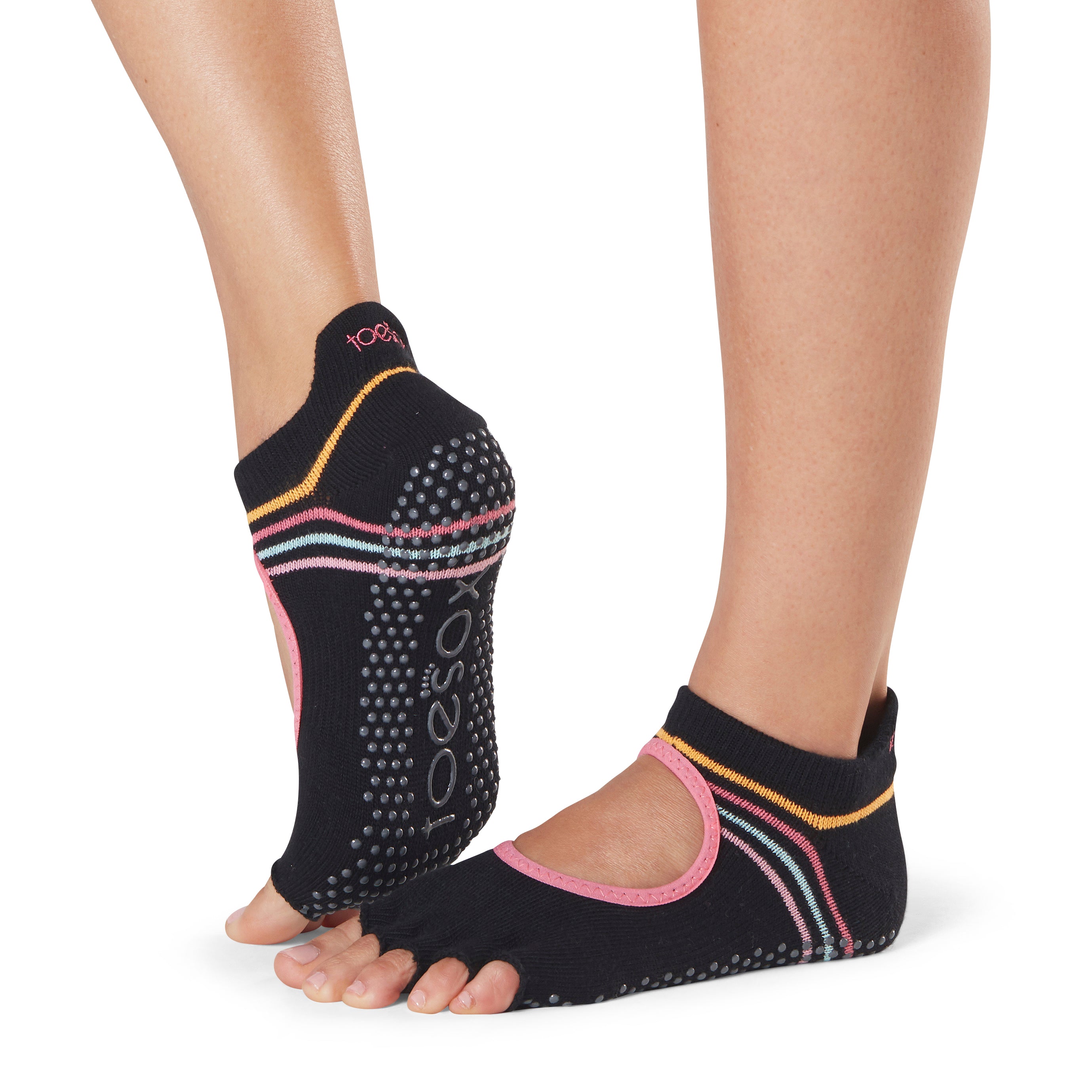 Toesox Half Toe Bellarina Grip | Αντιολισθητικές κάλτσες Μπαλαρίνα με κομμένα δάκτυλα.Απο Οργανικό βαμβάκι. - mykarma.gr