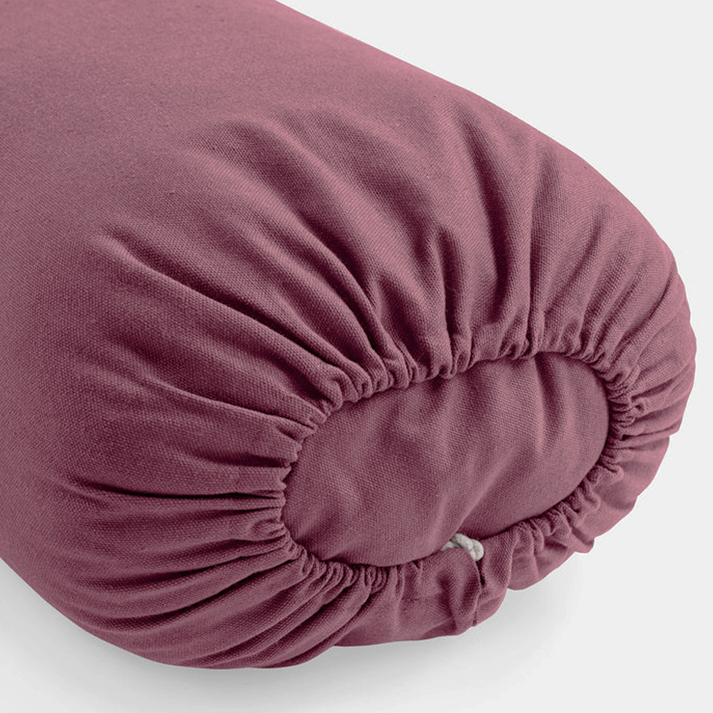 Lotuscrafts Restorative L μαξιλάρι Bolster - Aubergine - κάλυμμα απο οργανικό βαμβάκι & γέμιση Καποκ μαλλί. Διαστάσεις: 72 × 30 x 20 εκ - mykarma.gr