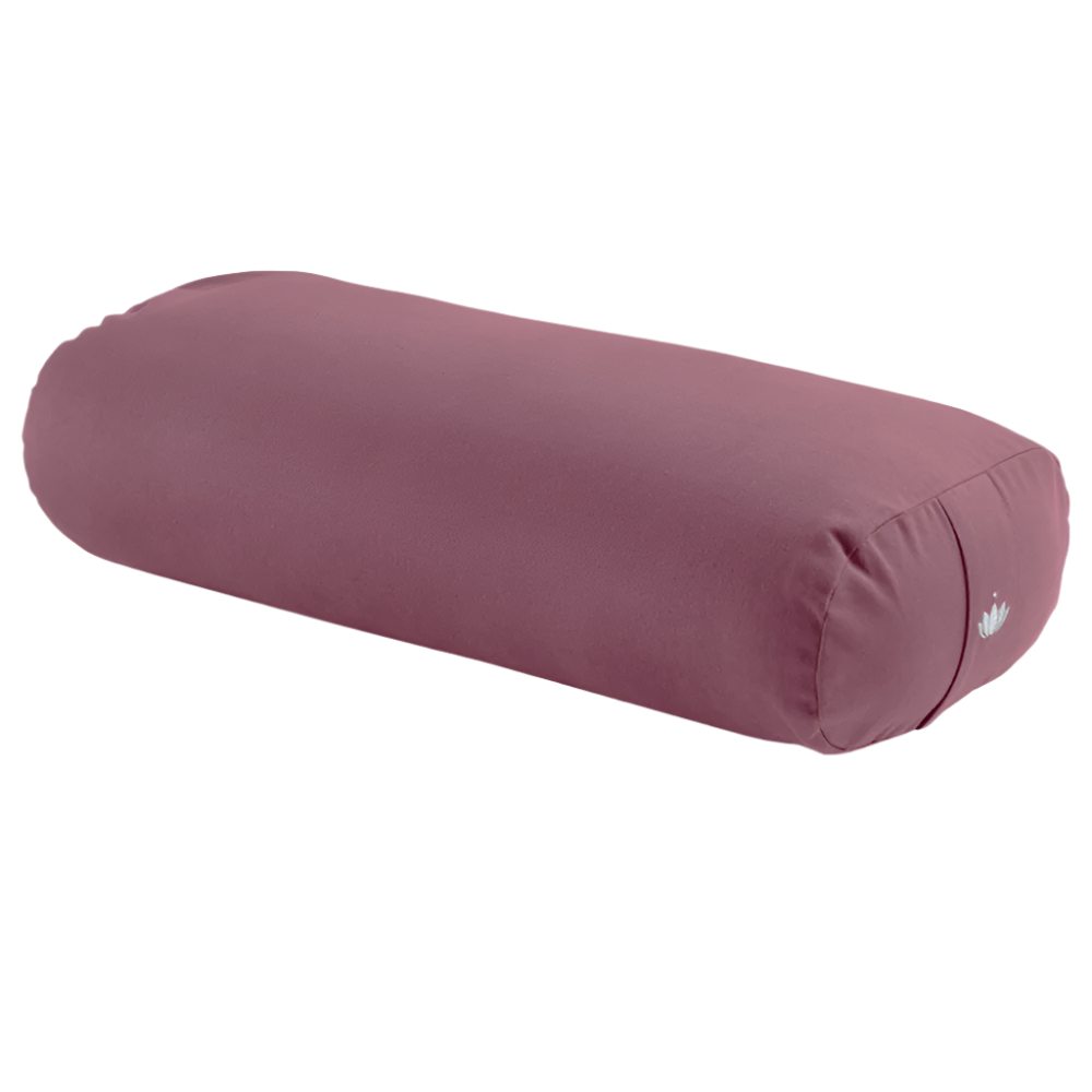 Lotuscrafts Restorative L μαξιλάρι Bolster - Aubergine - κάλυμμα απο οργανικό βαμβάκι & γέμιση Καποκ μαλλί. Διαστάσεις: 72 × 30 x 20 εκ - mykarma.gr