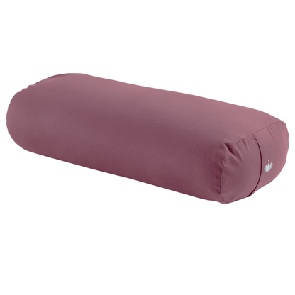 Lotuscrafts Restorative L μαξιλάρι Bolster - Aubergine - κάλυμμα απο οργανικό βαμβάκι & γέμιση Καποκ μαλλί. Διαστάσεις: 72 × 30 x 20 εκ - mykarma.gr