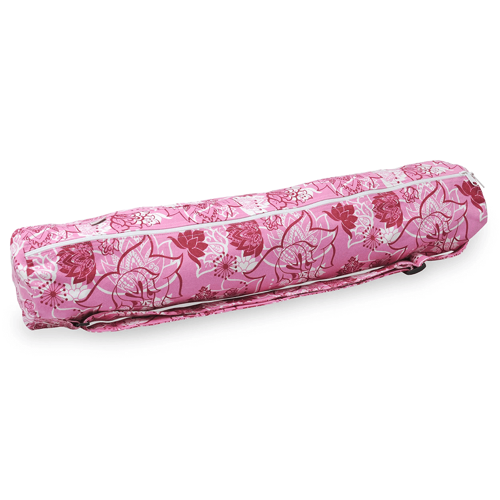 Yogistar- Τσάντα για στρώμα γιόγκα 'Basic' zip cotton - Lotus Rose/Red - 65 cm - mykarma.gr