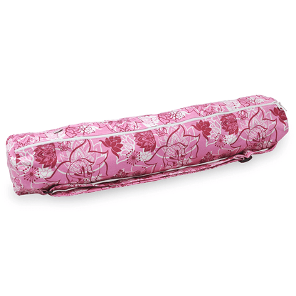 Yogistar- Τσάντα για στρώμα γιόγκα 'Basic' zip cotton - Lotus Rose/Red - 65 cm - mykarma.gr