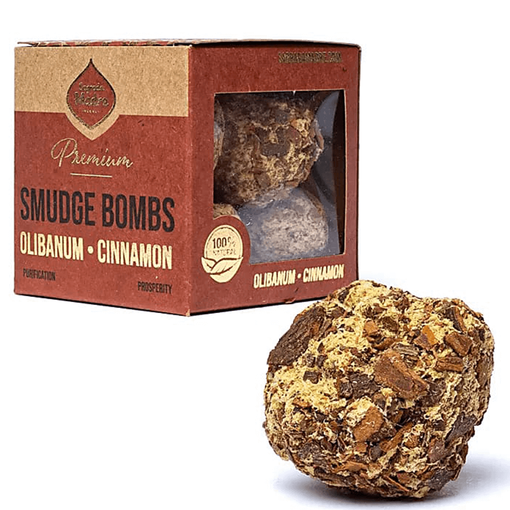 Θυμίαμα Sagrada Madre Premium Smudge Bombs με Λιβάνι & Κανέλλα (Olibanum & Cinnamon) 8τμχ - mykarma.gr