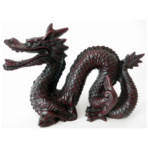 Fengshui Dragon - Δράκος με μπάλα Σύμβολο Δύναμης - Κόκκινος. Διαστάσεις: 14,5 x 10,5 cm - mykarma.gr