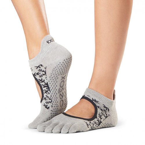 Toesox Full Toe Bellarina Grip | Αντιολισθητικές κάλτσες Μπαλαρίνα με δάκτυλα. Απο Οργανικό βαμβάκι. - mykarma.gr