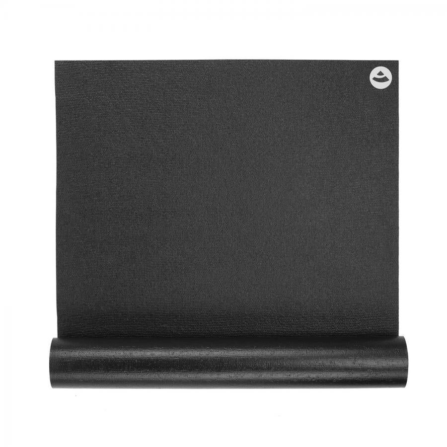 Bodhi στρώμα γιόγκα Premium Rishikesh PVC με δύο ελαστικούς ιμάντες- black  183 x 60 cm, 4.5 mm - mykarma.gr