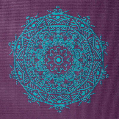 Bodhi στρώμα γιόγκα Leela με Mandala - aubergine/turquoise  183 x 60 cm, 4.5 mm - mykarma.gr
