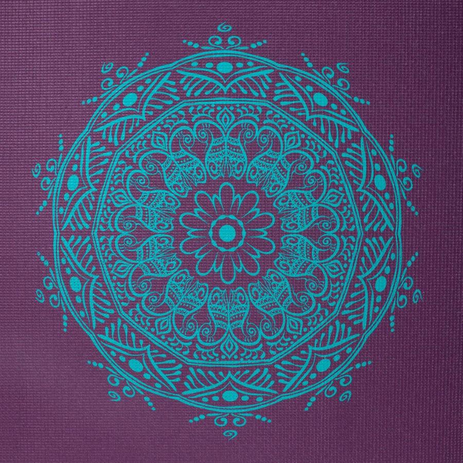 Bodhi στρώμα γιόγκα Leela με Mandala - aubergine/turquoise  183 x 60 cm, 4.5 mm - mykarma.gr