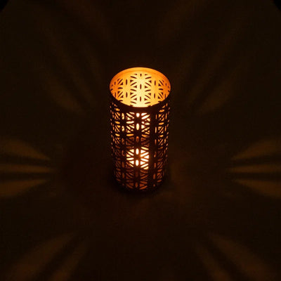 Fair Trade Φωτιστικό για ρεσώ «Flower of Life»  Διαστάσεις: 16 × 7,5 cm - mykarma.gr
