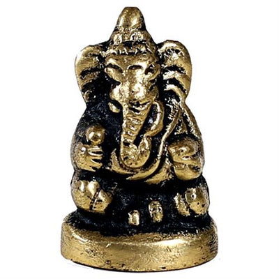 Μικρό αγαλματίδιο Ganesha ορείχαλκου (ιδανικό για ταξίδια). Μέγεθος:3 cm Βάρος:24 γρ. - mykarma.gr