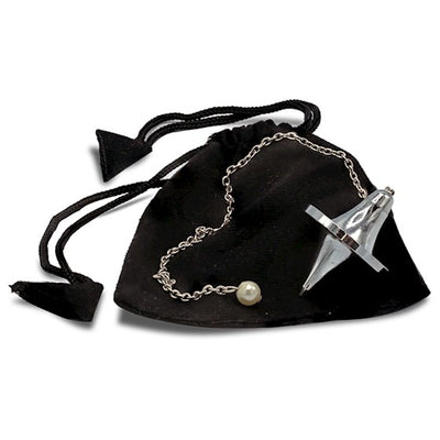 Εκκρεμές (Pendulum) ορείχαλκου επιχρωμιωμένος - 26 g  3,5 cm - mykarma.gr