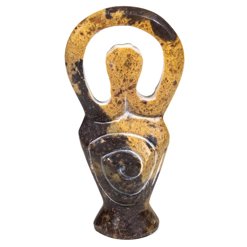 Goddess/Θεά Μητέρα αγαλματίδιο από φυσική σαπουνόπερα.Μέγεθος 12cm. - mykarma.gr