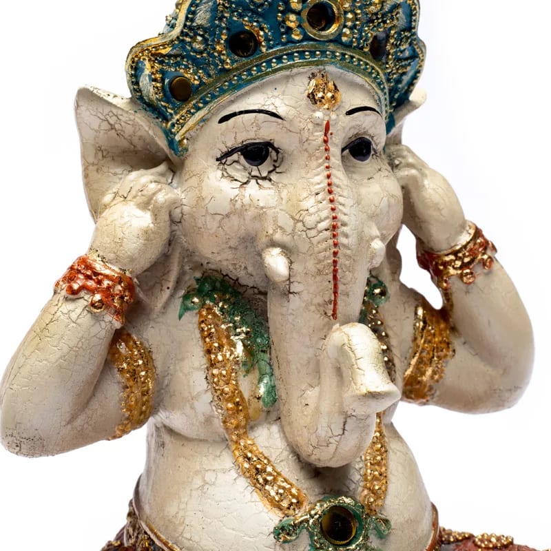 Αγαλμα Ganesh Hear no Evil -Θεός της Τύχης .Διαστάσεις: 15 x 10 x 21 cm Βάρος: 650 g - mykarma.gr