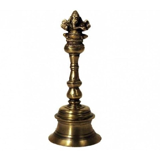 Κουδούνι-Καμπανάκι - Bell με Ganesh- Μπρούντζινο.Διαστάσεις: 17 cm - mykarma.gr