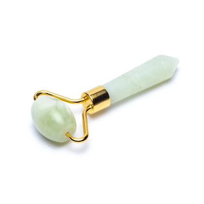 Xinji Jade  Acupressure Massage Roller - Νεφρίτης για μασάζ προσώπου. Διαστάσεις: 8 εκ.Βάρος: 30 γρ - mykarma.gr