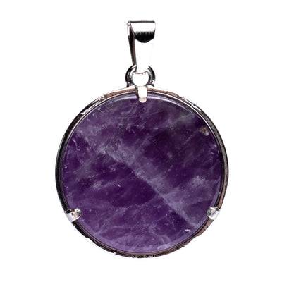 Μενταγιόν «Λουλούδι της Ζωής» με Αμέθυστο (Amethyst).Διαστάσεις: 3 cm - mykarma.gr