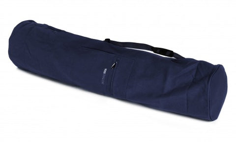 Yogistar- Μεγάλη Τσάντα για στρώμα γιόγκα cotton -dark blue- 100 cm - mykarma.gr