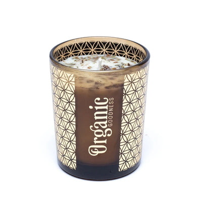 Κερί Σόγιας Organic Goodness με αιθέρια έλαια Φασκόμηλο & Λεβάντα (Sage & Lavender) με Φύλλα φασκόμηλου & μπουμπούκια λεβάντας Χρόνος καύσης 55 ώρες Διαστάσεις:11 x 9 cm - mykarma.gr