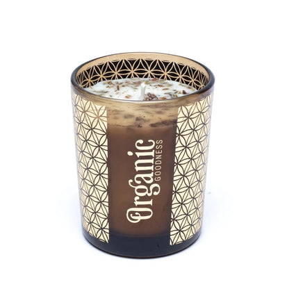 Κερί Σόγιας Organic Goodness με αιθέρια έλαια Φασκόμηλο & Λεβάντα (Sage & Lavender) με Φύλλα φασκόμηλου & μπουμπούκια λεβάντας Χρόνος καύσης 55 ώρες Διαστάσεις:11 x 9 cm - mykarma.gr