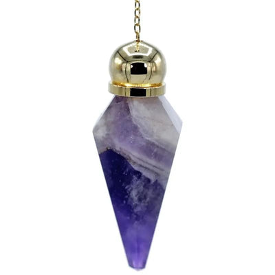 Εκκρεμές (Pendulum) - Αμέθυστος (Amethyst) με μυτερή άκρη.Μέγεθος 5 cm Βάρος 17 g - mykarma.gr
