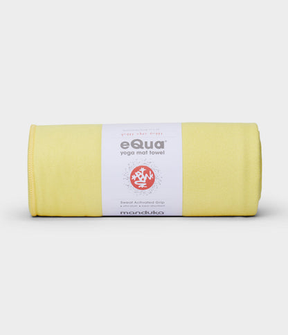Manduka πετσέτα Στρώματος eQua® Yoga Towel - Lemon   183 x 67 cm   400 g - mykarma.gr