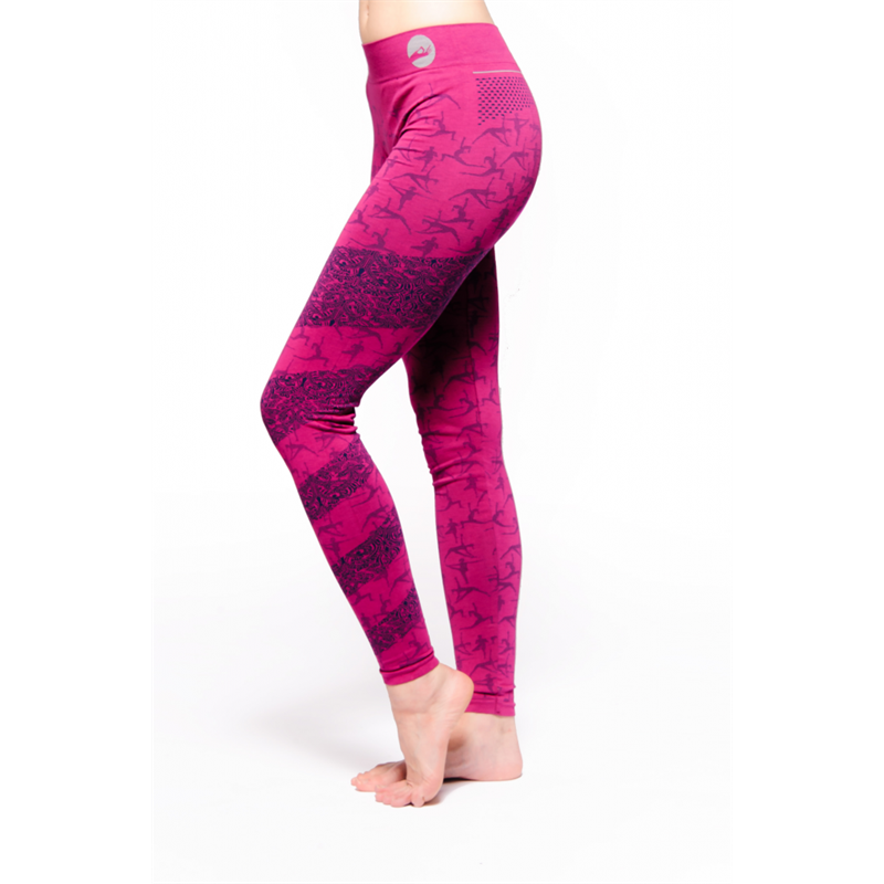 Γιόγκα κολάν Yoga Pants Ashtanga ροζ S-M  M-L. - mykarma.gr