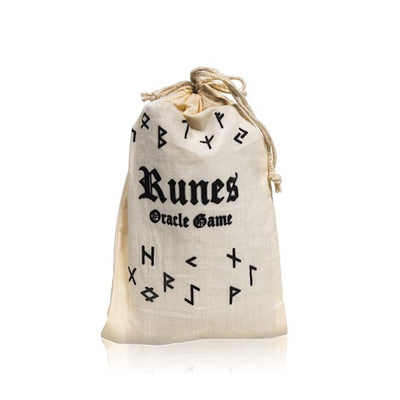 Runes Oracle Game-Σετ από 25 ξύλινα Ρουνάκια για Μαντεία σε σακούλα από βαμβάκι-δεν περιέχει επεξηγηματικό φυλλάδιο. - mykarma.gr