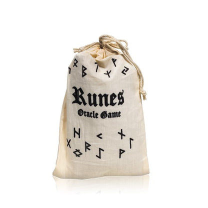 Runes Oracle Game-Σετ από 25 ξύλινα Ρουνάκια για Μαντεία σε σακούλα από βαμβάκι-δεν περιέχει επεξηγηματικό φυλλάδιο. - mykarma.gr