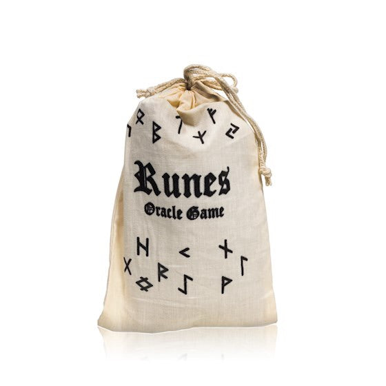 Runes Oracle Game-Σετ από 25 ξύλινα Ρουνάκια για Μαντεία σε σακούλα από βαμβάκι-δεν περιέχει επεξηγηματικό φυλλάδιο. - mykarma.gr