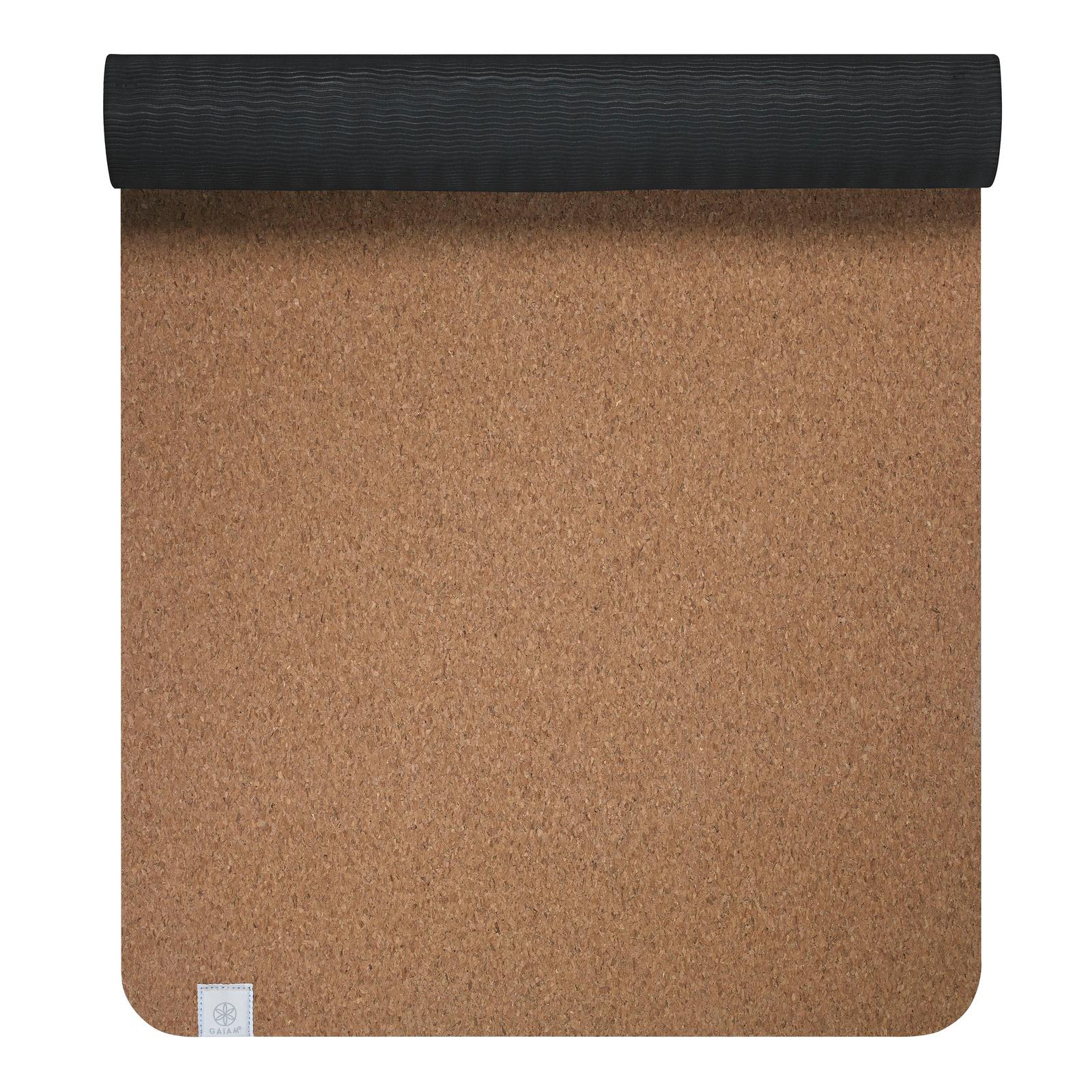 Gaiam -Yoga Mat Cork | Φυσικό στρωμα απο Φελλό. Διαστασεις 173 cm x 61 cm x 5 mm. - mykarma.gr