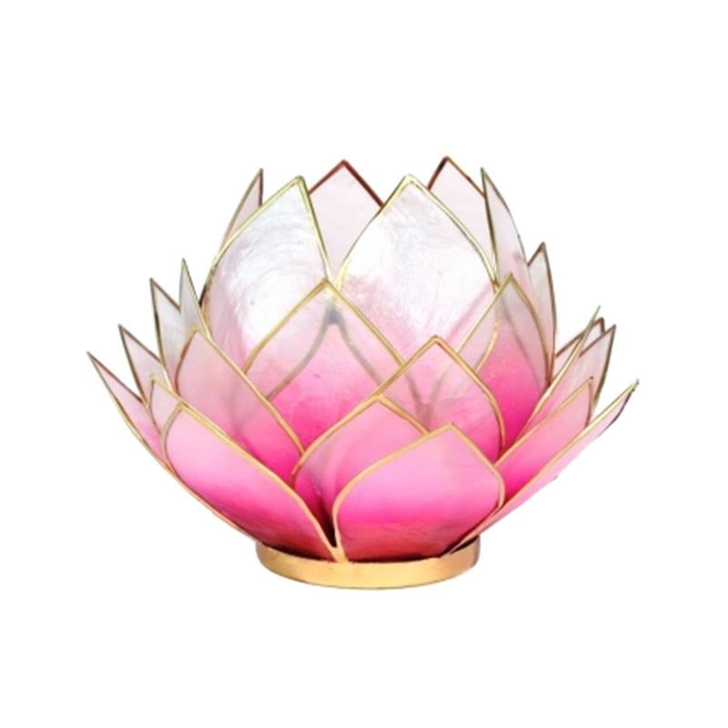 Lotus ατμοσφαιρικό φως Capiz - για ρεσω-ροζ. 15x15cm - mykarma.gr