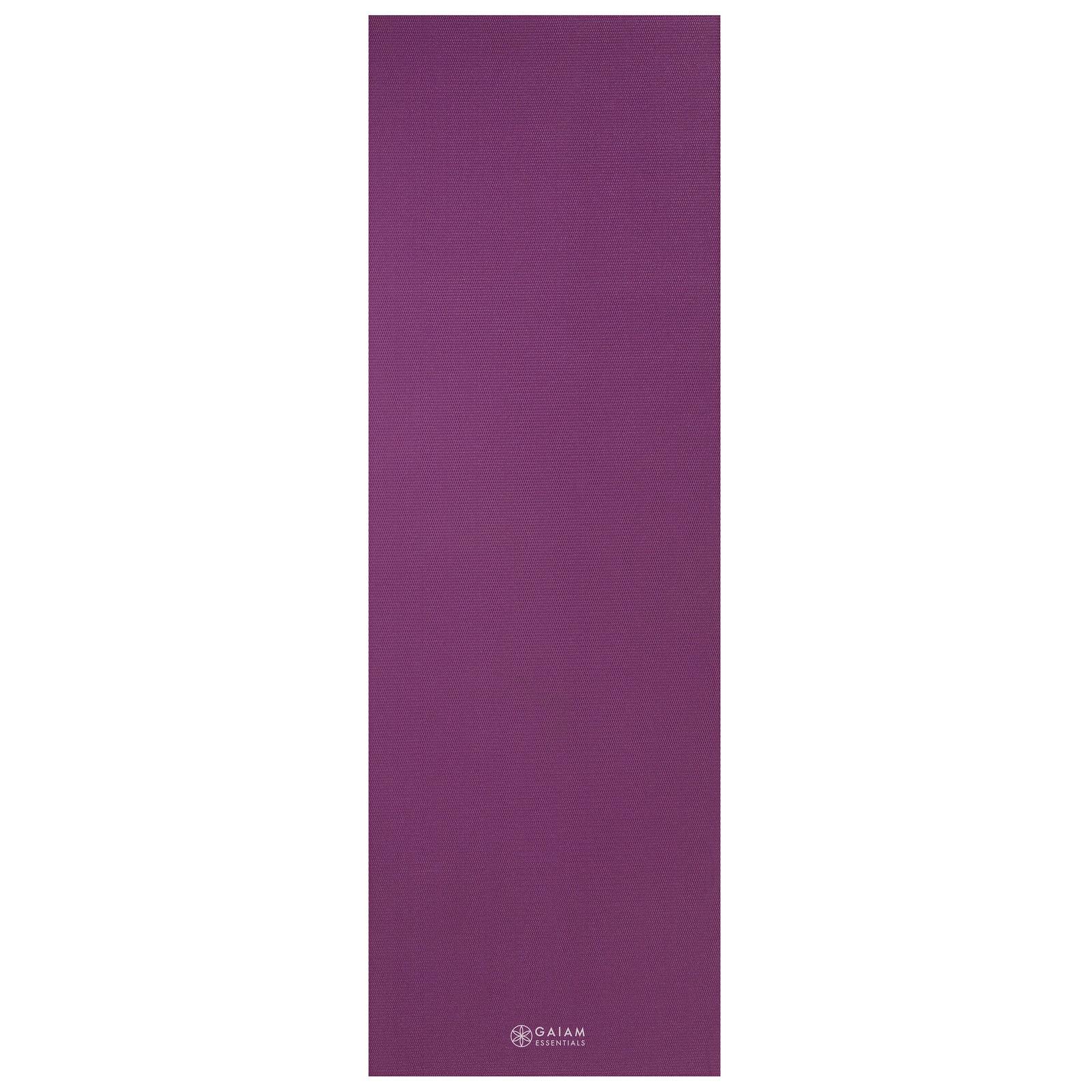Gaiam Essentials Στρώμα Yoga Purple + Ιμάντας Μεταφοράς Δώρο. Διαστάσεις: Μήκος: 173 εκ Πλάτος: 61 εκ Πάχος: 6 mm - mykarma.gr