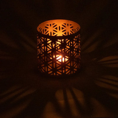 Fair Trade Φωτιστικό για ρεσώ «Flower of Life»  Διαστάσεις: 9 × 9,5 cm - mykarma.gr