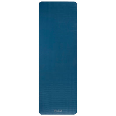 Gaiam Fitness mat- Στρώμα για Aerobic & Pilates + ιμάντας μεταφοράς δώρο - Navy.  10 mm  172 cm x 61 cm. - mykarma.gr