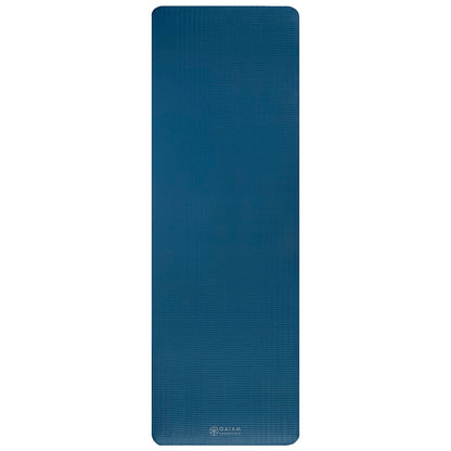 Gaiam Fitness mat- Στρώμα για Aerobic & Pilates + ιμάντας μεταφοράς δώρο - Navy.  10 mm  172 cm x 61 cm. - mykarma.gr
