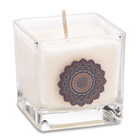 Οικολογικό κερί -«Mandala» με Αιθέρια Έλαια Oudh Royal. Βάρος: 260 g.Διαστάσεις: 6 × 6 × 6 cm.Χρόνος καύσης 25 ώρες. - mykarma.gr