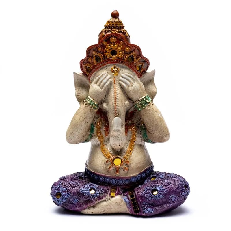 Αγαλμα Ganesh See no Evil -Θεός της Τύχης .Διαστάσεις: 15 x 10 x 21 cm Βάρος: 650 g - mykarma.gr